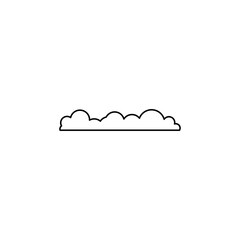 Cloud Outline Vector Template