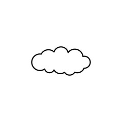 Cloud Outline Vector Template
