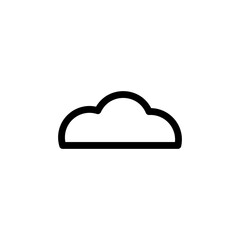 Cloud Outline Vector Template