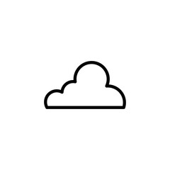 Cloud Outline Vector Template