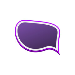 Colorful Speech Bubble Template