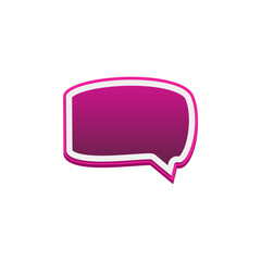 Colorful Speech Bubble Template