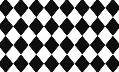 Black and White Checkered Pattern Vector Illustration 