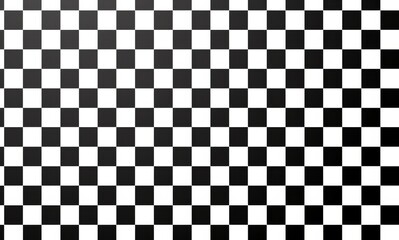 Fototapeta premium Black and White Checkered Pattern in Clip Art Style with Large Squares