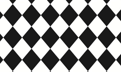 Black and White Checkered Pattern Vector Illustration 