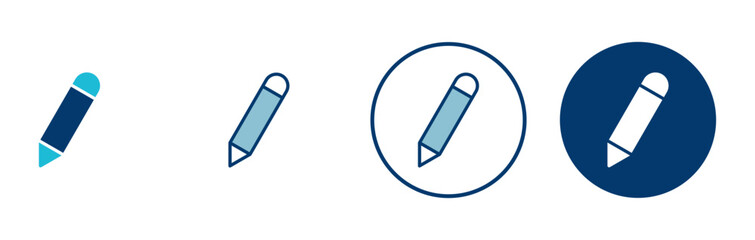 Pencil icon vector isolated on white background. Pencil vector icon