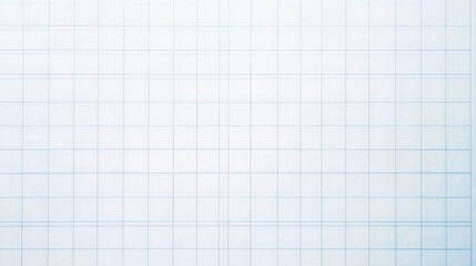 Blue Grid Paper on White Background with Blank Space for Text or Graphics
