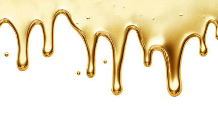 Melting paint border on a transparent background