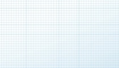 Blue Grid Paper on White Background with Blank Space for Text or Graphics