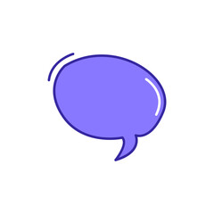 Cute Text Box Speech Bubble Template