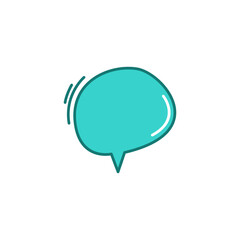 Cute Text Box Speech Bubble Template