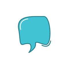 Cute Text Box Speech Bubble Template