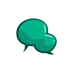 Gradient Speech Bubble Template