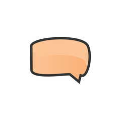Gradient Speech Bubble Template