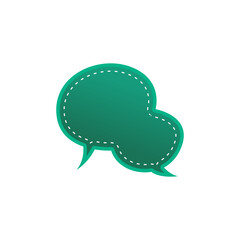 Gradient Speech Bubble Template