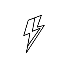 Lightning Flash Outline Template