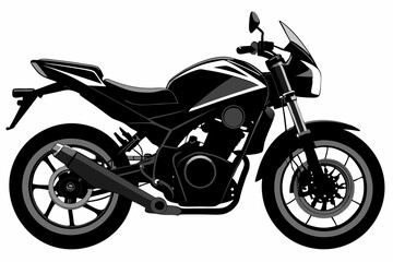 motorcycle vector silhouette black icon 