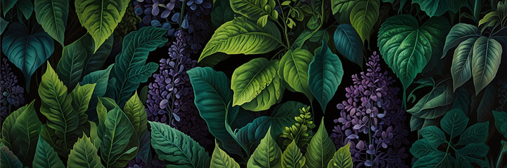 green leaves botanical colorful background organic ecology nature tropical