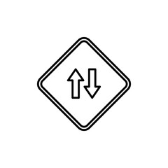 Road Sign Outline Template