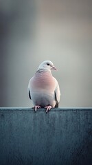 Obraz premium dove isolated on metal background