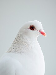 Fototapeta premium dove isolated on paper background