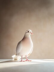 Obraz premium dove isolated on paper background