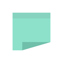 Flat Sticky Note Template