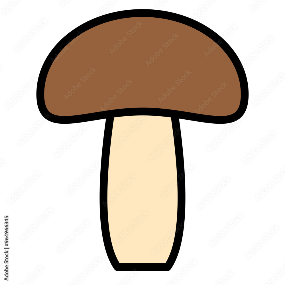 Sticker mushroom icon