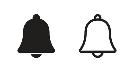 Notification bell icon. Ringing bells reminder icon vector