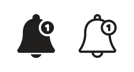 Notification bell icon. Ringing bells reminder icon vector