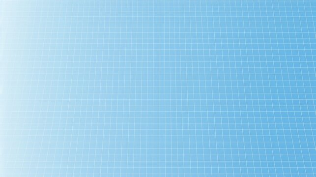  Vector Illustration of a White and Blue Grid on a White Background, Featuring a Blank Sheet of Graph Paper with Blue Lines in a Minimalist Square Grid Pattern
