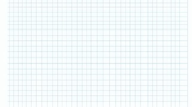  Vector Illustration of a White and Blue Grid on a White Background, Featuring a Blank Sheet of Graph Paper with Blue Lines in a Minimalist Square Grid Pattern