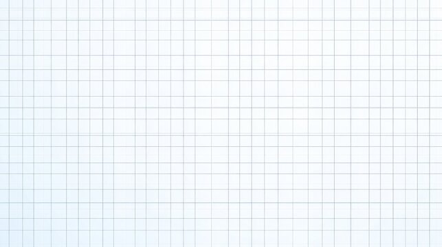 Vector Illustration of a White and Blue Grid on a White Background, Featuring a Blank Sheet of Graph Paper with Blue Lines in a Minimalist Square Grid Pattern