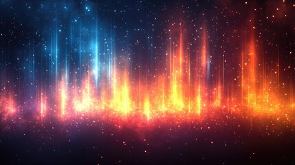 Fototapeta premium Abstract Glowing Lights Background