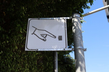 Information and direction signs on roads in Israel.