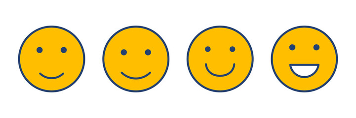 smile icon vector. smile emoticon icon. feedback