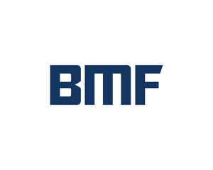 BMF logo design vector template. BMF