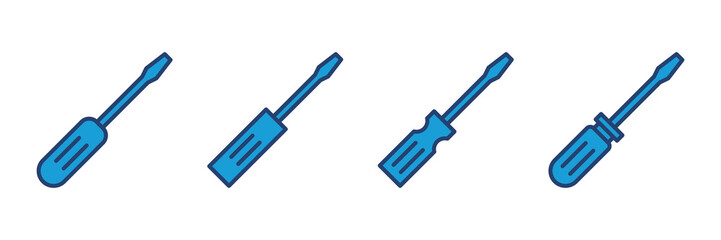 Screwdriver icon vector. tools icon vector