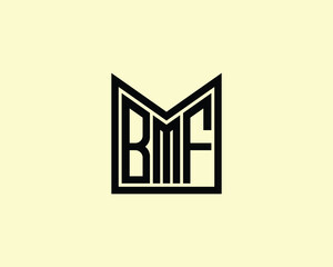 BMF logo design vector template. BMF