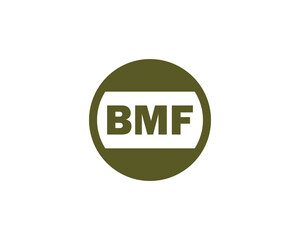 BMF logo design vector template. BMF