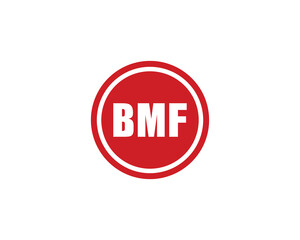 BMF logo design vector template. BMF