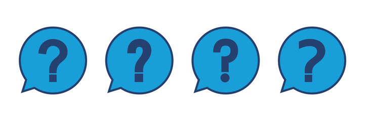 Question icon vector. question mark icon vector.