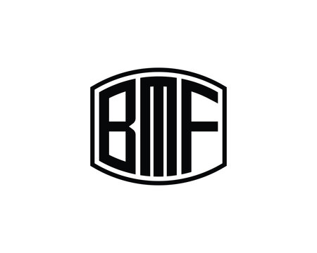 BMF logo design vector template. BMF