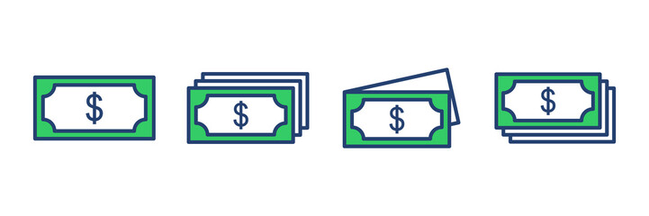 Money icon vector. Money vector icon.