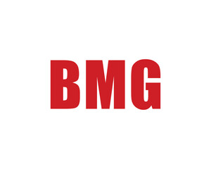 BMG logo design vector template. BMG