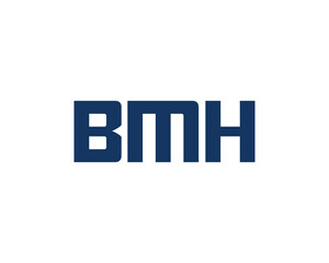 BMH Logo design vector template. BMH