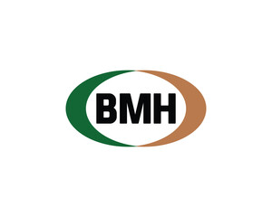 BMH Logo design vector template. BMH