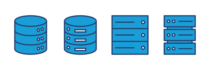 Database icon vector. database vector icon