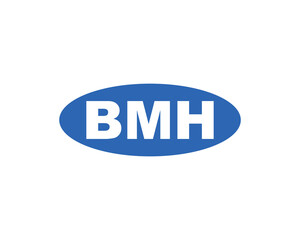BMH Logo design vector template. BMH