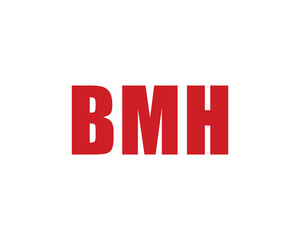 BMH Logo design vector template. BMH